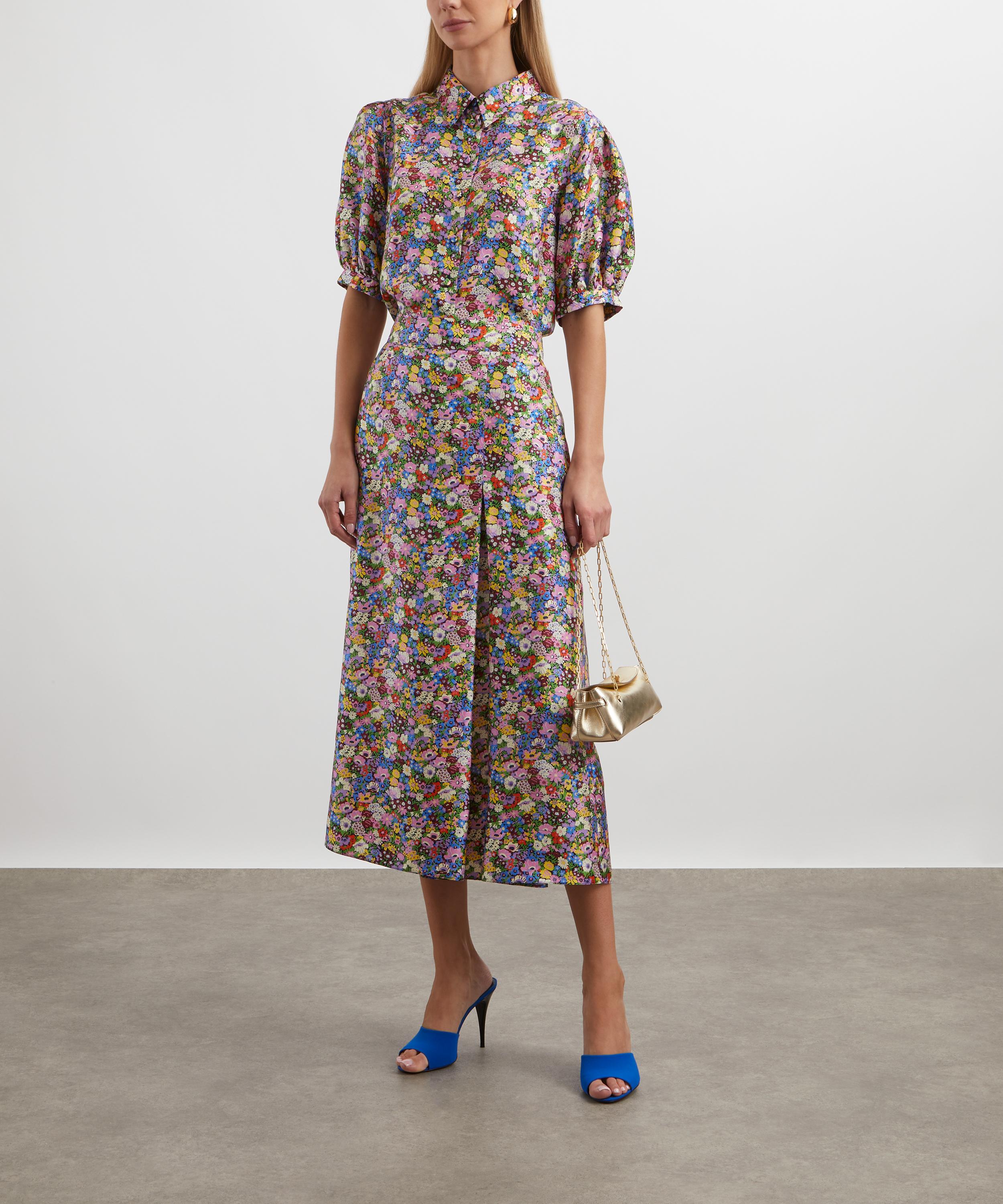 Liberty - Thorpeness Silk Soft Pleat Skirt image number 1